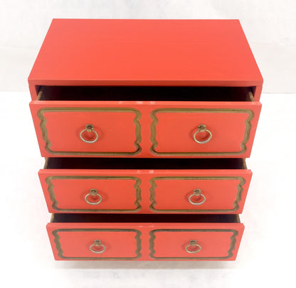 EstablishedLines Dorothy Draper 3 Drawers Dresser Chest w/ Ring Pulls