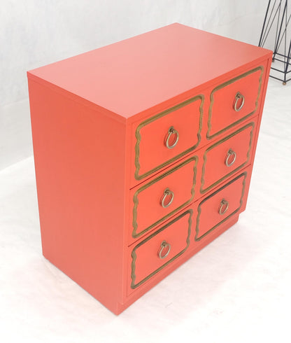 EstablishedLines Dorothy Draper 3 Drawers Dresser Chest w/ Ring Pulls