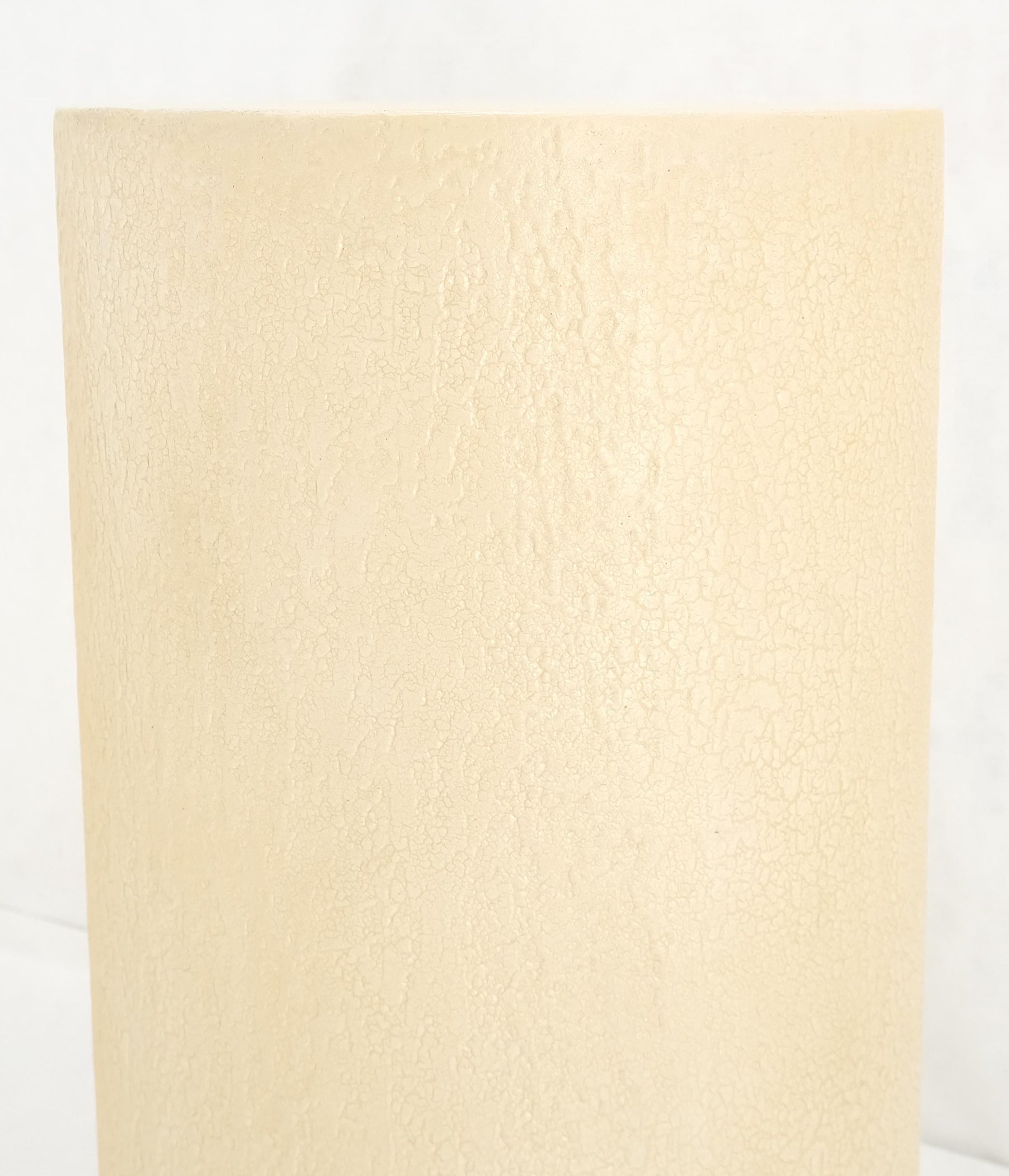 EstablishedLines Pair Round Textured 30" & 36" Tall 14" Dia Cylinder Shape Pedestals Stands MINT!