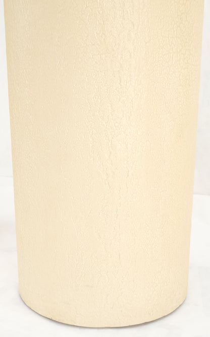 EstablishedLines Pair Round Textured 30" & 36" Tall 14" Dia Cylinder Shape Pedestals Stands MINT!