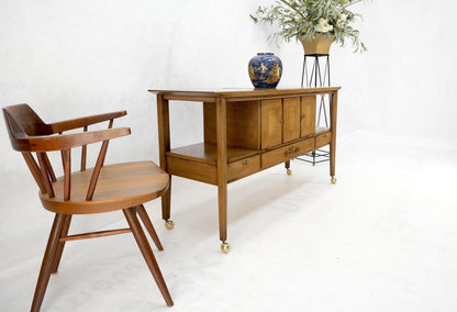 EstablishedLines Travertine Fliptop Insert Drop Front Door 3 Drawers Server Credenza Console