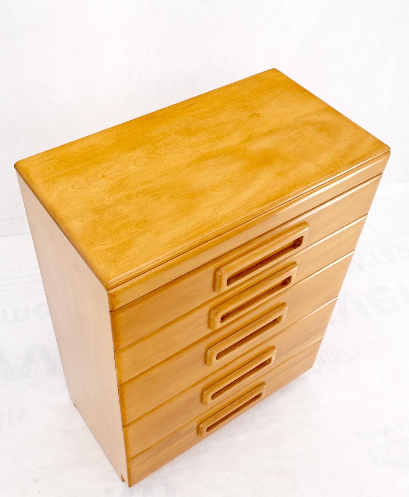 EstablishedLines Russel Wright Conant Ball Mid-Century Modern Solid Birch High Chest Dresser Mint