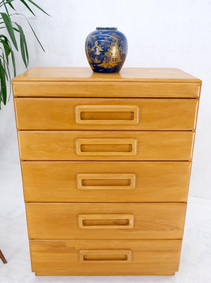 EstablishedLines Russel Wright Conant Ball Mid-Century Modern Solid Birch High Chest Dresser Mint