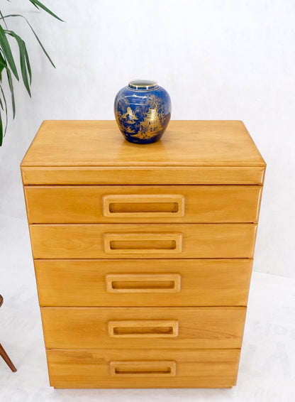 EstablishedLines Russel Wright Conant Ball Mid-Century Modern Solid Birch High Chest Dresser Mint