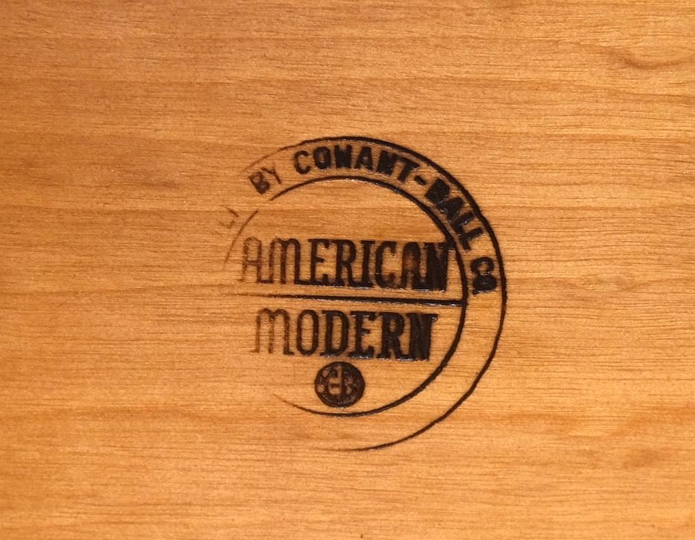 EstablishedLines Russel Wright Conant Ball Mid-Century Modern Solid Birch High Chest Dresser Mint
