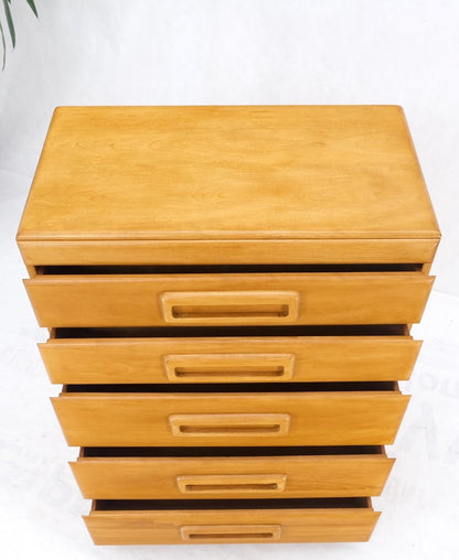 EstablishedLines Russel Wright Conant Ball Mid-Century Modern Solid Birch High Chest Dresser Mint
