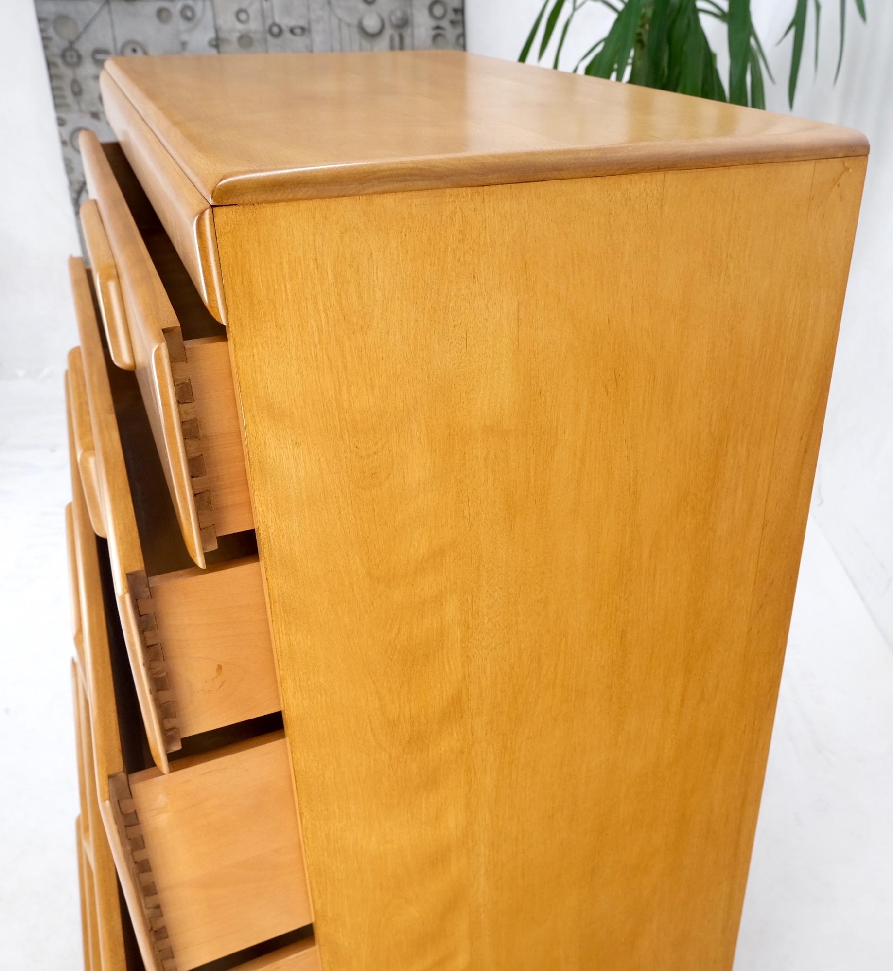 EstablishedLines Russel Wright Conant Ball Mid-Century Modern Solid Birch High Chest Dresser Mint