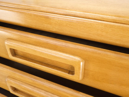 EstablishedLines Russel Wright Conant Ball Mid-Century Modern Solid Birch High Chest Dresser Mint