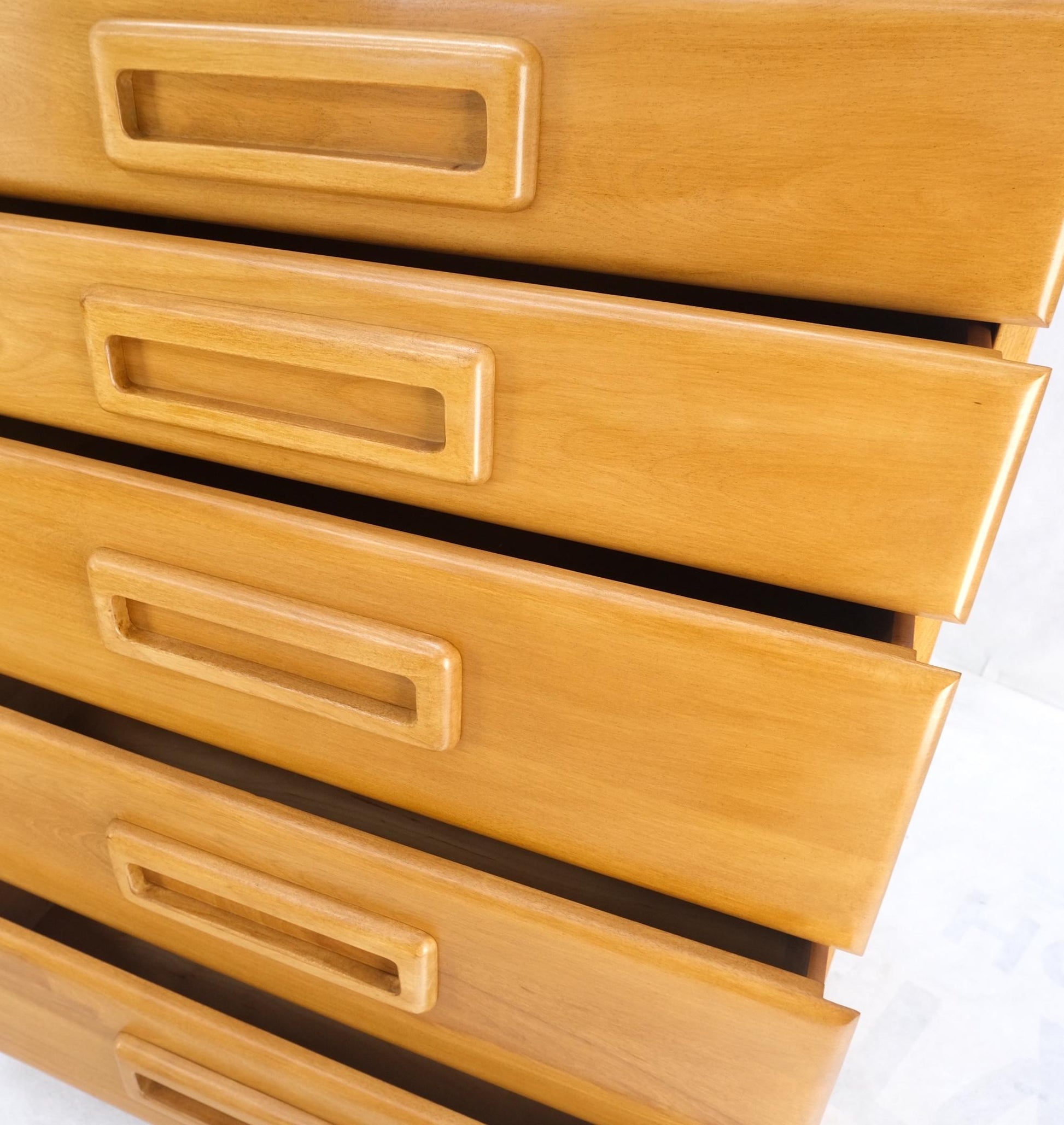 EstablishedLines Russel Wright Conant Ball Mid-Century Modern Solid Birch High Chest Dresser Mint