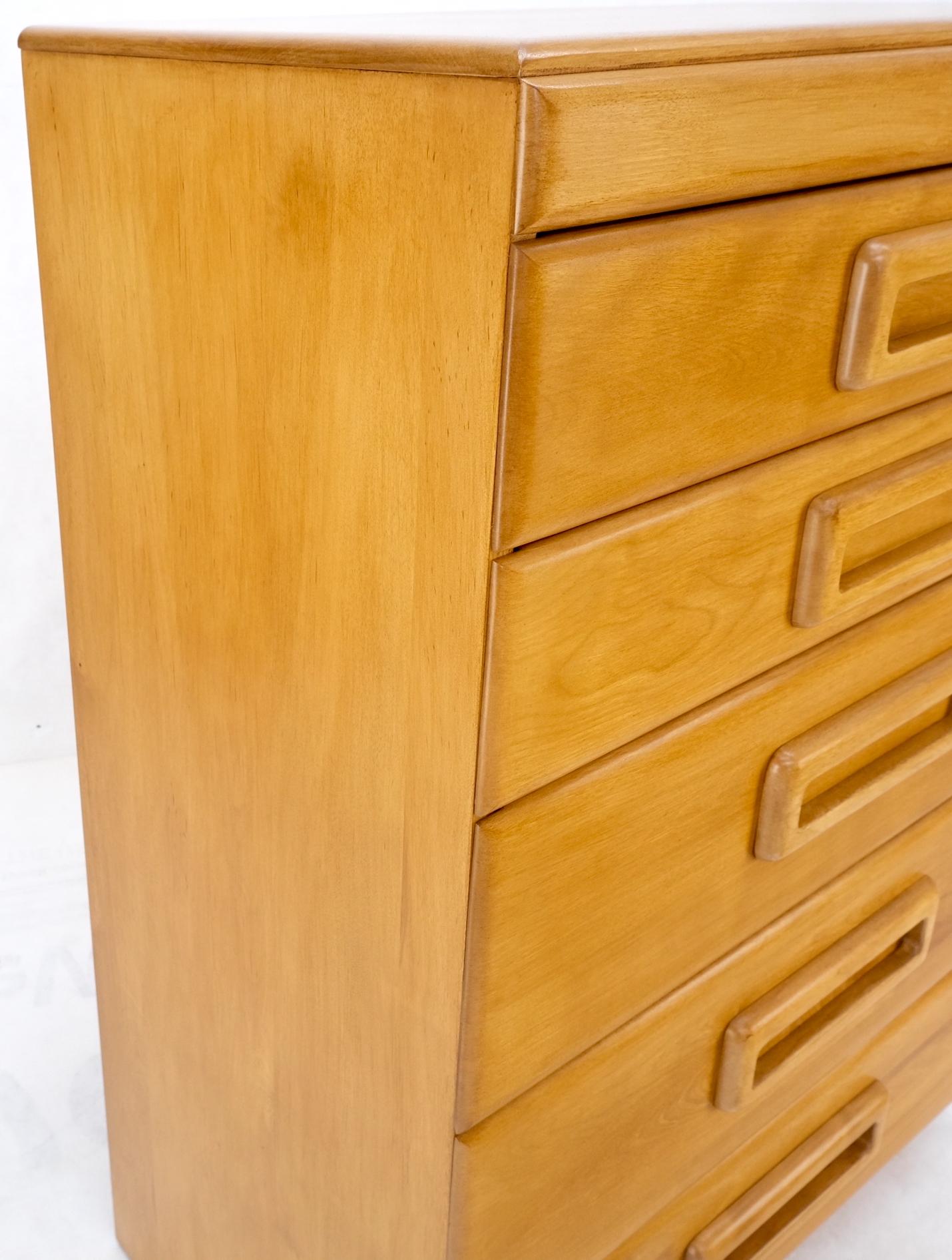 EstablishedLines Russel Wright Conant Ball Mid-Century Modern Solid Birch High Chest Dresser Mint