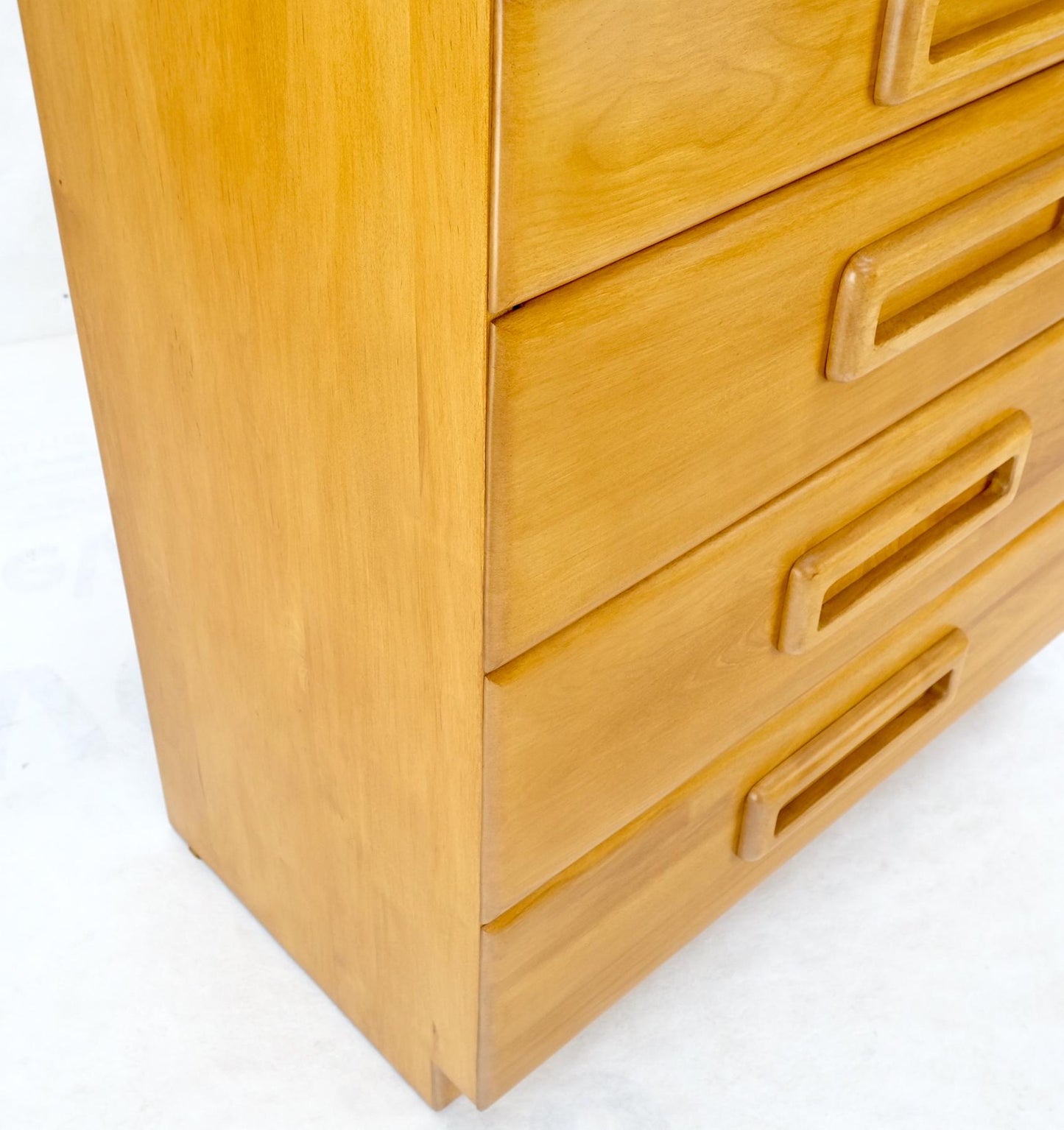 EstablishedLines Russel Wright Conant Ball Mid-Century Modern Solid Birch High Chest Dresser Mint