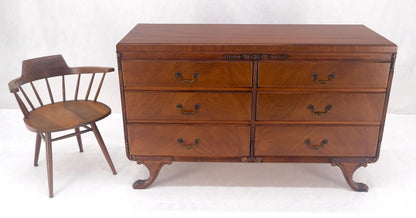 EstablishedLines Duncan Phyve Mahogany 6 Drawers Splayed Carved Legs 6 Drawers Dresser MINT