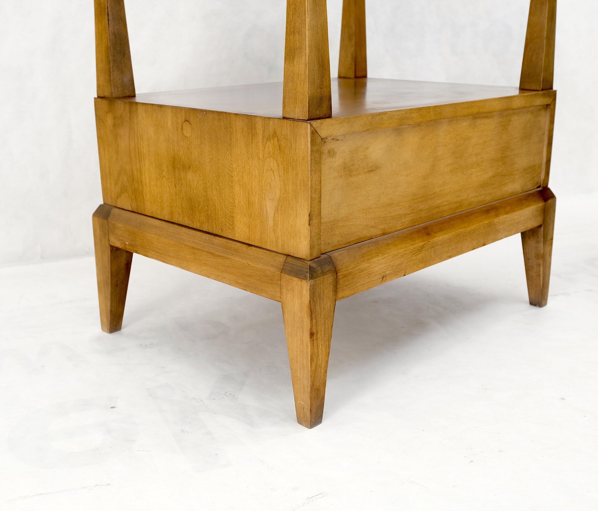 Pair Heywood Wakefield Mid-Century Modern One Drawer Nightstands End Tables Mint