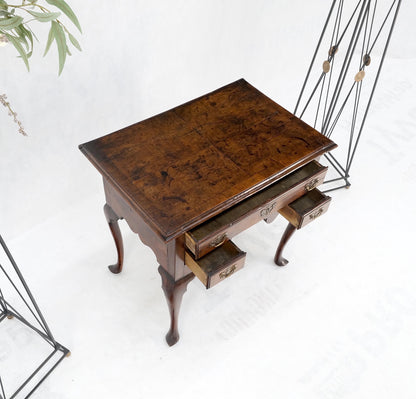 Antique Walnut 18th Century Queen Ann 3 Drawers Low Boy Good Condition