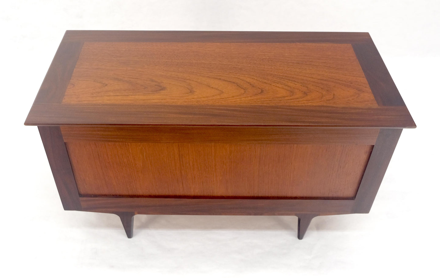 EstablishedLines Danish Mid Century Modern Teak Hope Chest Trunk Storage MINT