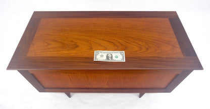 EstablishedLines Danish Mid Century Modern Teak Hope Chest Trunk Storage MINT