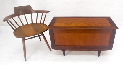 EstablishedLines Danish Mid Century Modern Teak Hope Chest Trunk Storage MINT