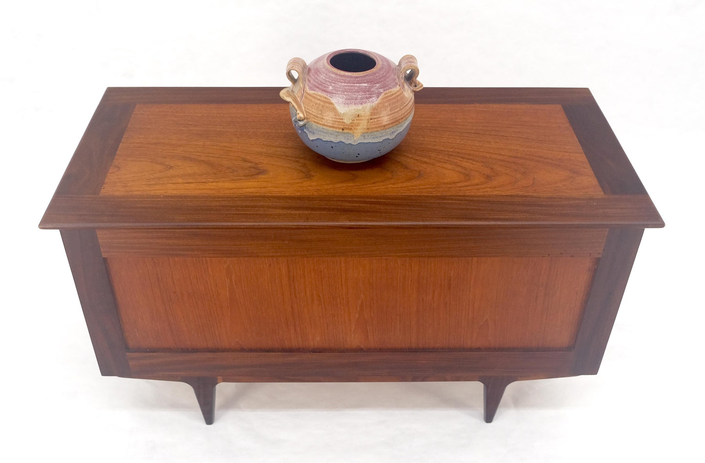 EstablishedLines Danish Mid Century Modern Teak Hope Chest Trunk Storage MINT