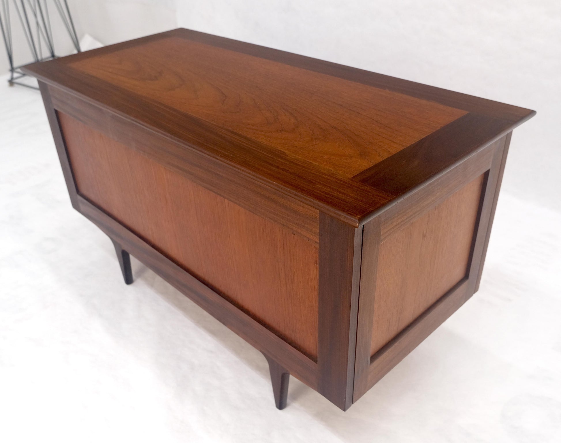 EstablishedLines Danish Mid Century Modern Teak Hope Chest Trunk Storage MINT