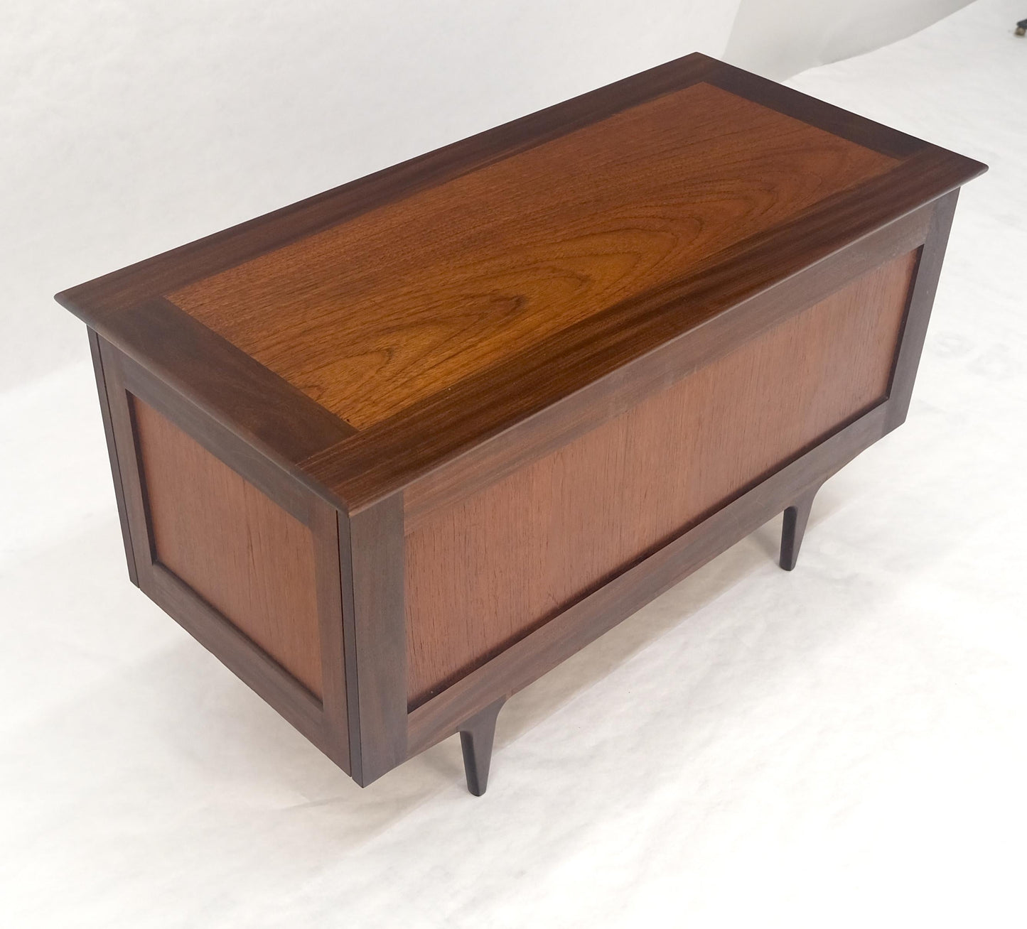 EstablishedLines Danish Mid Century Modern Teak Hope Chest Trunk Storage MINT