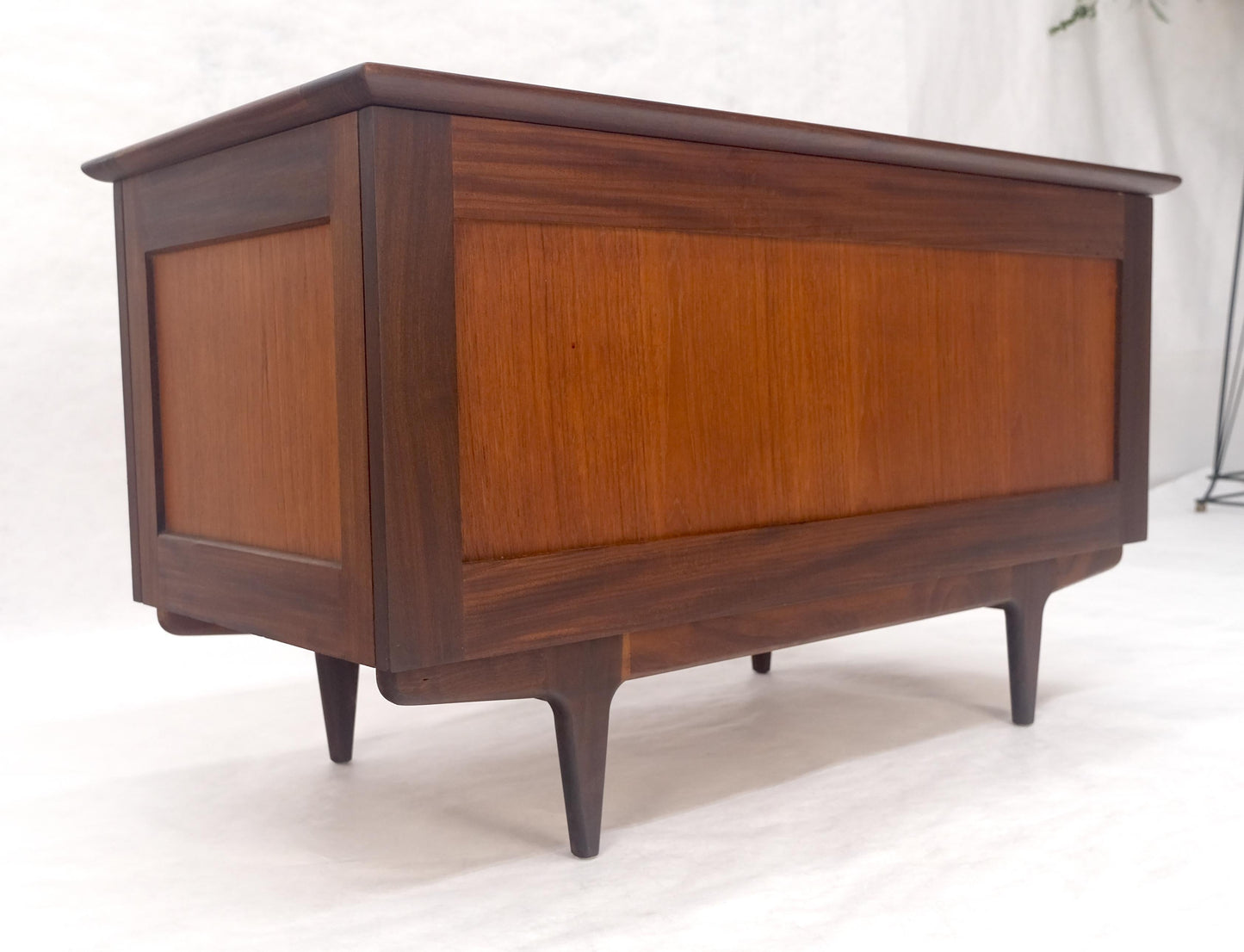 EstablishedLines Danish Mid Century Modern Teak Hope Chest Trunk Storage MINT