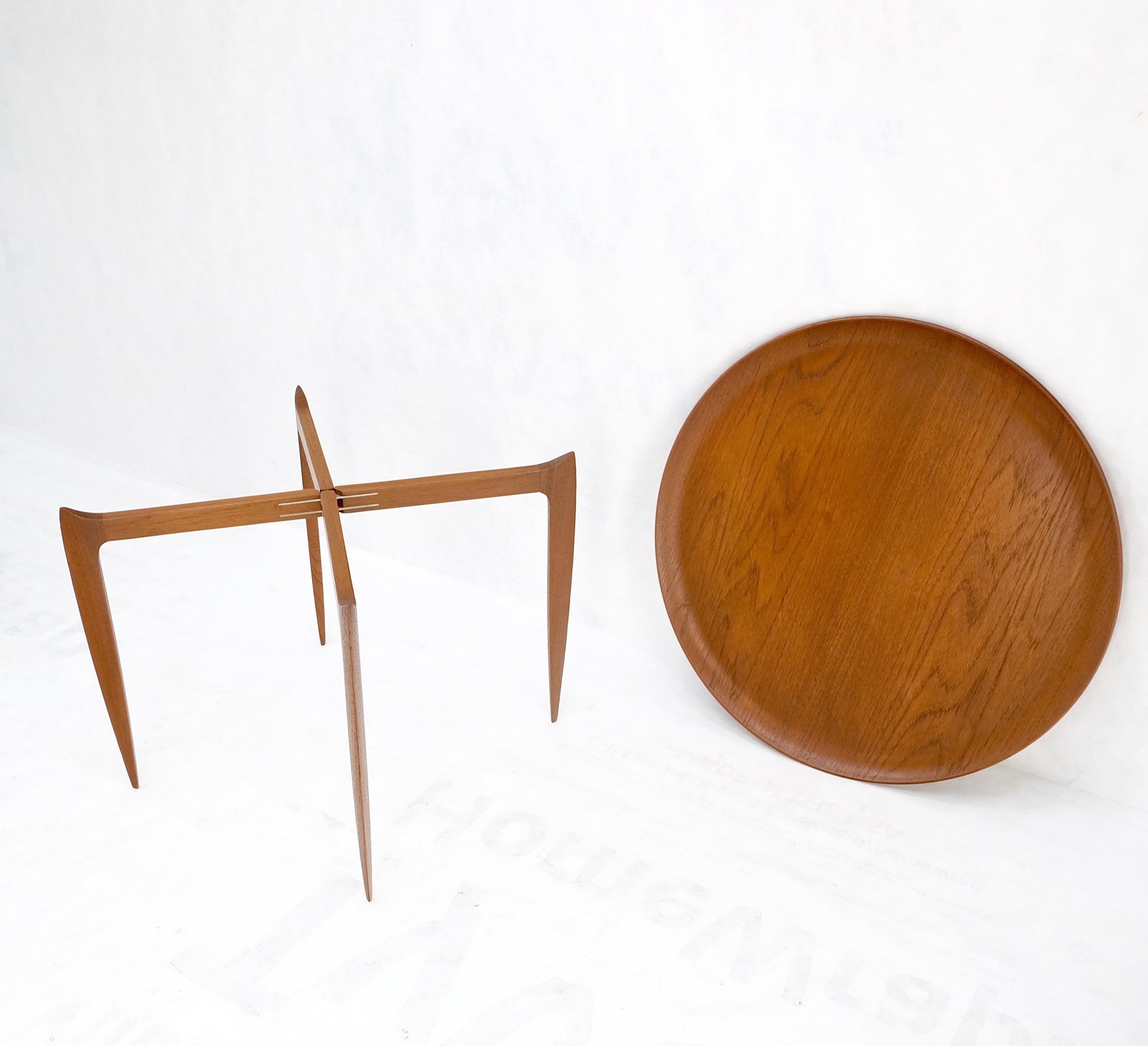 EstablishedLines Fritz Hansen Danish Mid-Century Modern Folding Coffee Table Stand Tray Top Mint!