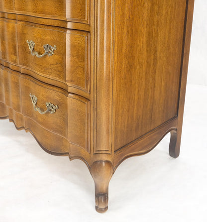 EstablishedLines Dark Amber Tone 6 Drawers High Boy French Chest of Drawers by Thomasville MINT!