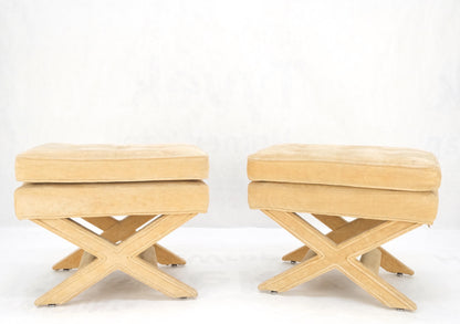Pair of Mid-Century Modern Billy Baldwin x Base Upholstery Benches
