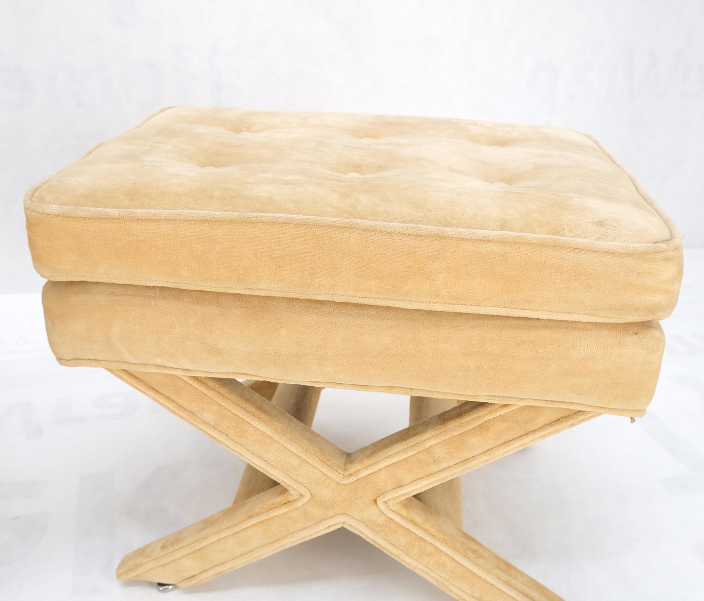 Pair of Mid-Century Modern Billy Baldwin x Base Upholstery Benches