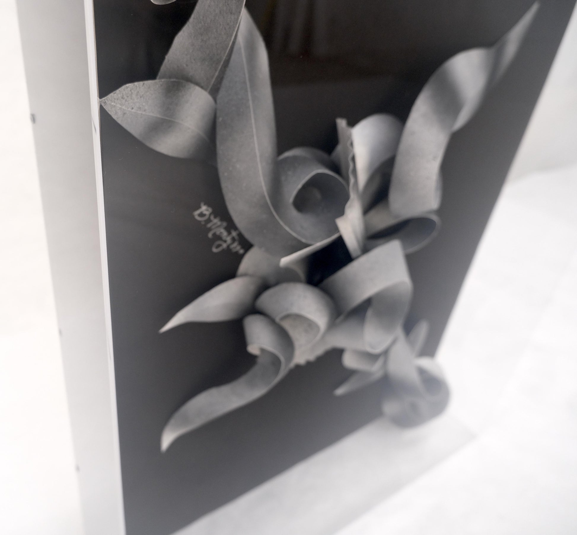 EstablishedLines Showcased 3D Abstract Signed Greg Copeland Paper Sculpture Rectangular Wall Art