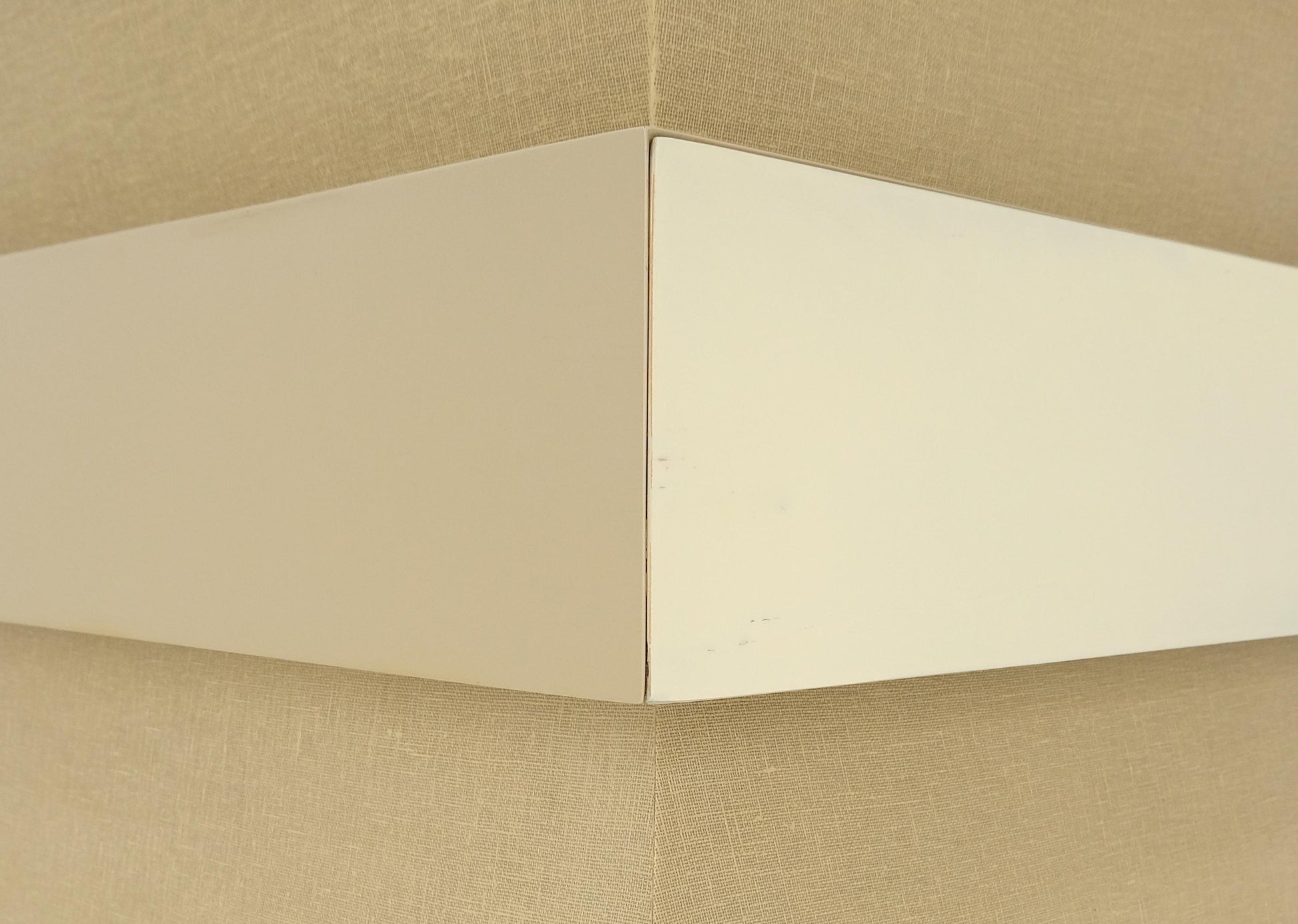 EstablishedLines Linen Wrapped Ernest C. Masi "Sheaf of Wheet" Shape One Drawer End Table MINT