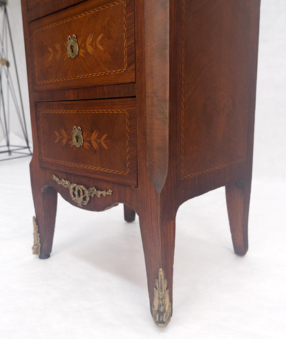 EstablishedLines Rouge Marble Top 6 Drawers w/ Dovetails French Louis XV Lingerie Chest Dresser