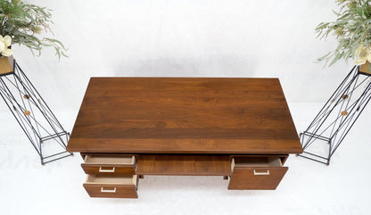 EstablishedLines Solid Walnut Mid-Century Modern Floating Top All Restored Desk Table Mint!