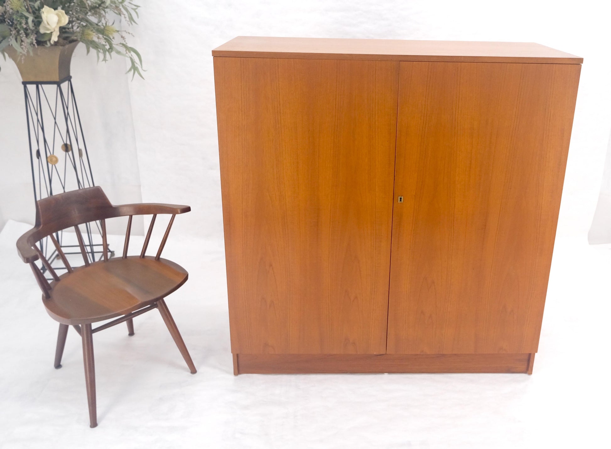 EstablishedLines Danish Teak Mid Century Modern Drop Front Secretary Box Desk Cabinet MINT