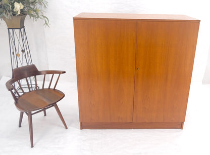 EstablishedLines Danish Teak Mid Century Modern Drop Front Secretary Box Desk Cabinet MINT