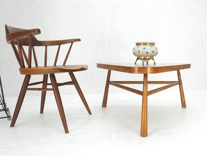 EstablishedLines Gibbings for Widdicomb Triangular Tapered Dowel Leg Coffee Side Table Mint!
