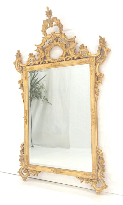 EstablishedLines Fine Rococo Style Large 53x40 Wall Mirror Rococo Style Made in Italy Mint