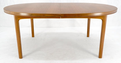 EstablishedLines Dux of Sweden Oval Walnut Danish Dining Table w/ 3Leaves Total 135" in Length