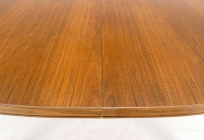EstablishedLines Dux of Sweden Oval Walnut Danish Dining Table w/ 3Leaves Total 135" in Length