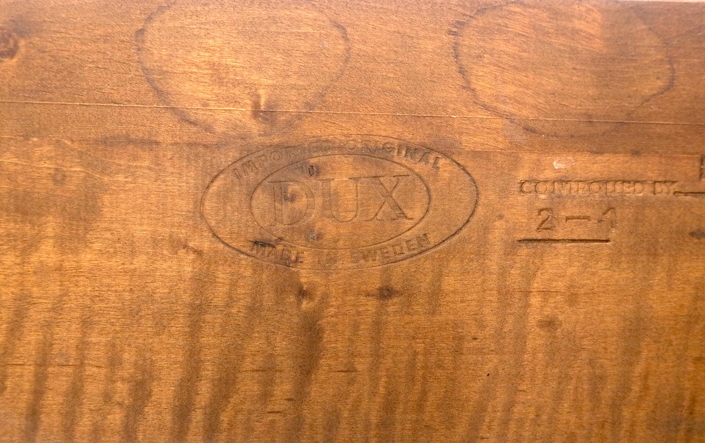 EstablishedLines Dux of Sweden Oval Walnut Danish Dining Table w/ 3Leaves Total 135" in Length