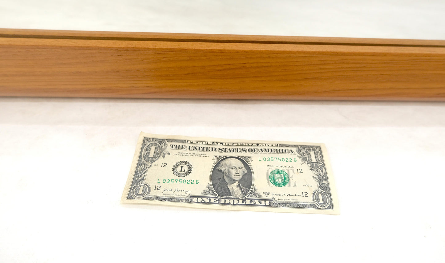 EstablishedLines Solid Teak Frame Danish Mid Century Modern 32x44 Rectangle Wall Mirror Mint!