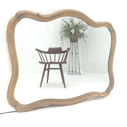 EstablishedLines Figural Silver Style Mid Century Modern Wall Mirror Mint