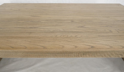 EstablishedLines Large 40x60 Rectangle Cerused White Wash Solid Oak Dovetailed Coffee Table MINT!