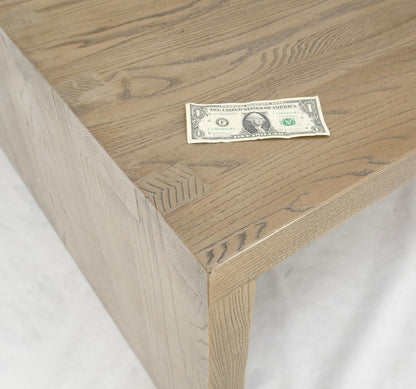 EstablishedLines Large 40x60 Rectangle Cerused White Wash Solid Oak Dovetailed Coffee Table MINT!