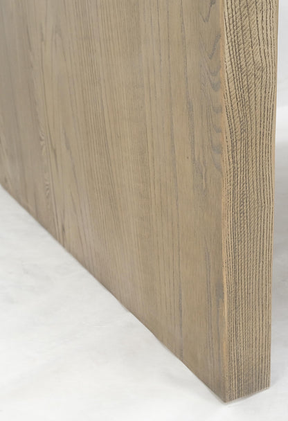 EstablishedLines Large 40x60 Rectangle Cerused White Wash Solid Oak Dovetailed Coffee Table MINT!