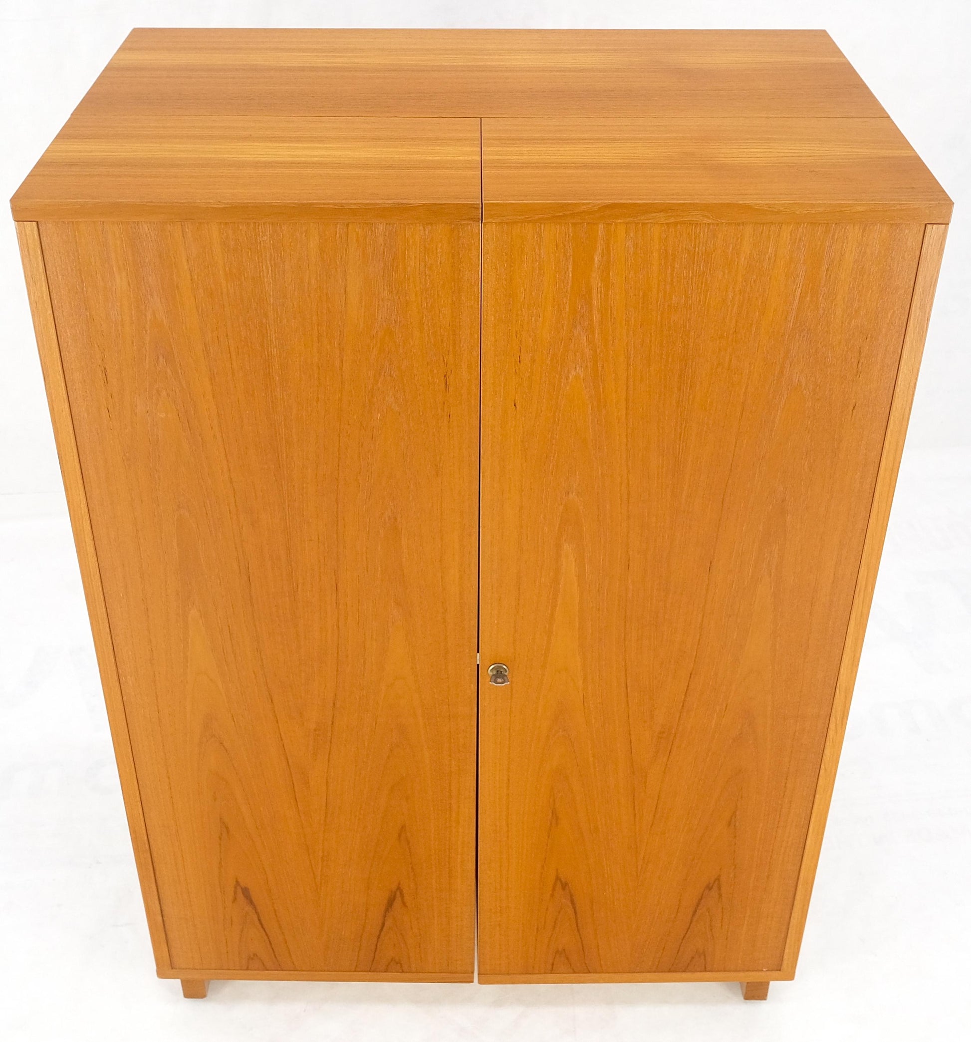 EstablishedLines Danish Mid Century Teak Box Wooton Folding Desk Writing Table File Cabinet MINT!