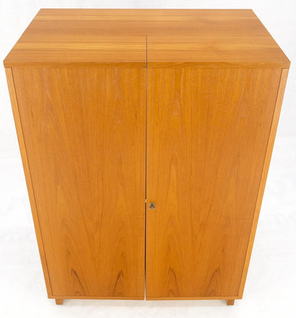 EstablishedLines Danish Mid Century Teak Box Wooton Folding Desk Writing Table File Cabinet MINT!