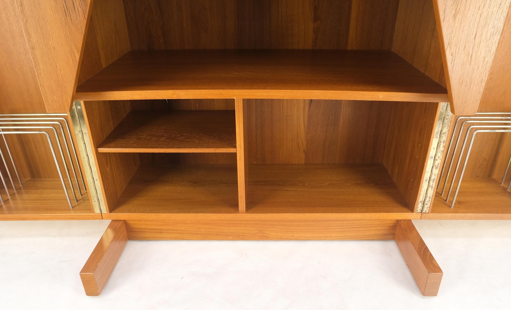 EstablishedLines Danish Mid Century Teak Box Wooton Folding Desk Writing Table File Cabinet MINT!