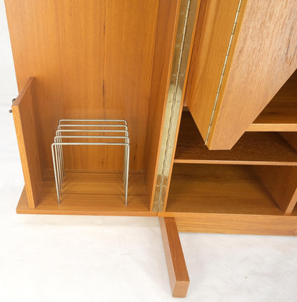 EstablishedLines Danish Mid Century Teak Box Wooton Folding Desk Writing Table File Cabinet MINT!