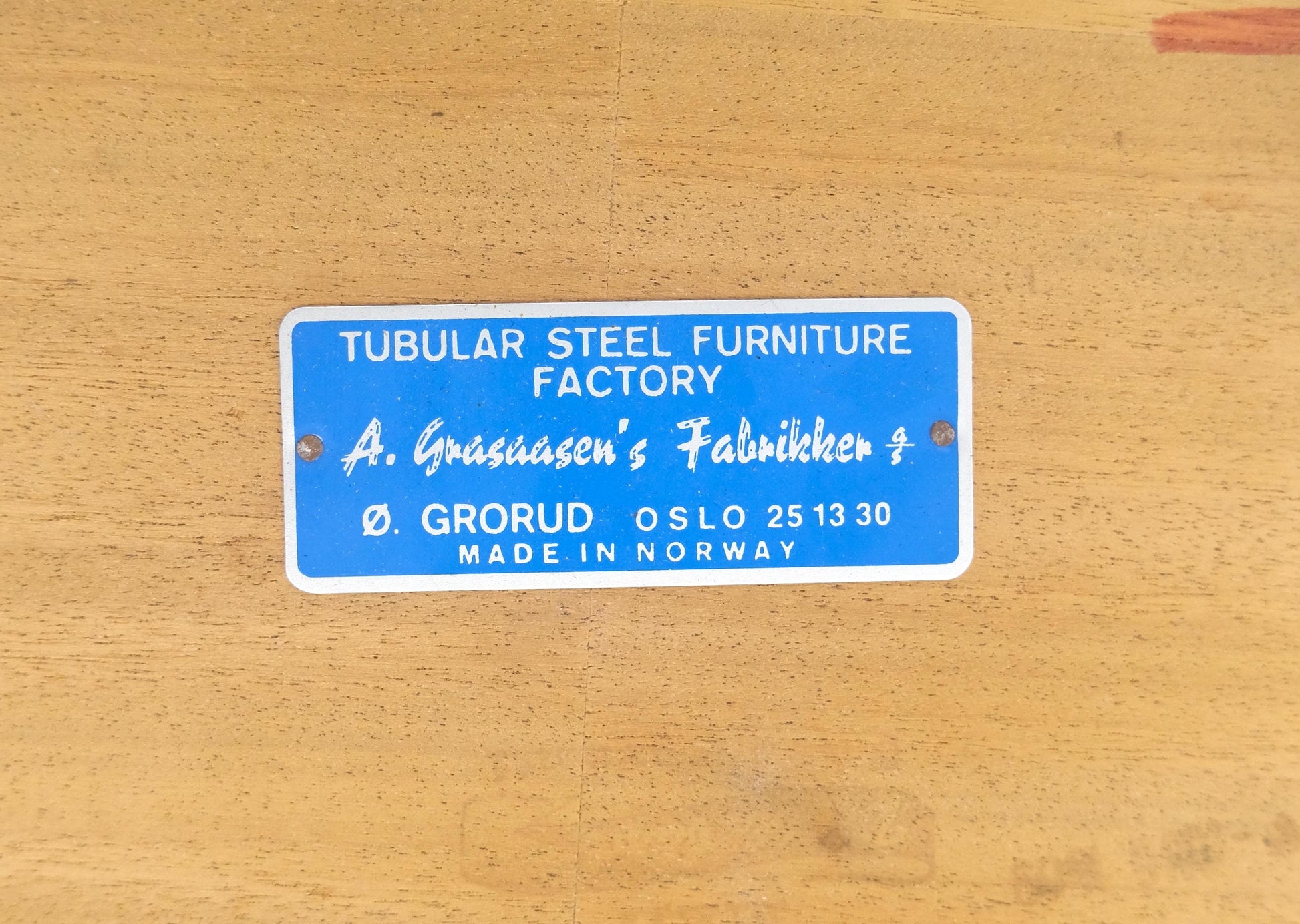 EstablishedLines Danish Mid Century Modern Teak Top Chrome Legs Folding Desk Mint